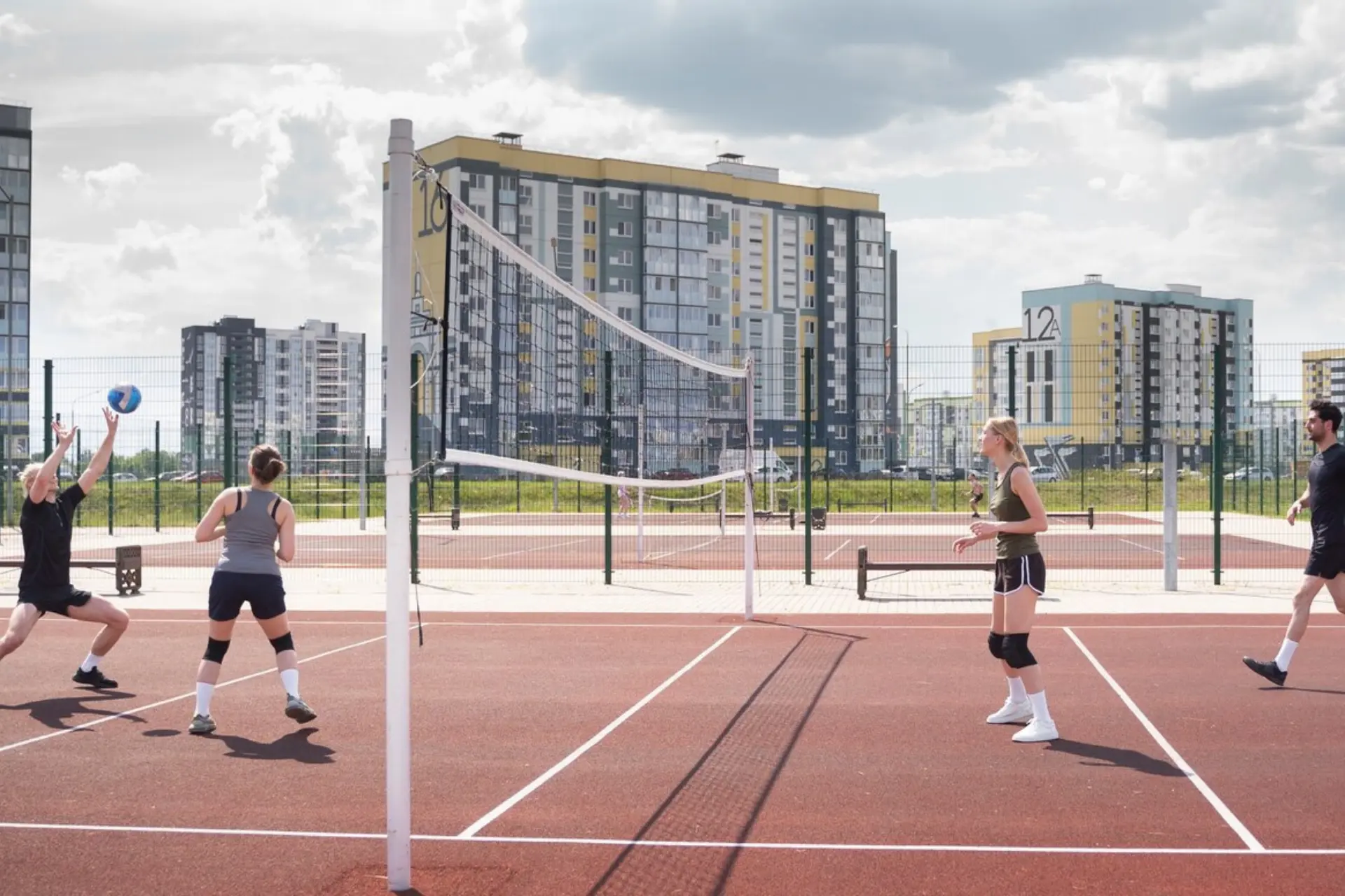 Volleyball Court Construction in UAE – Indoor & Outdoor Courts by ESCC
